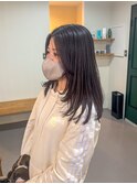黒髪/クラゲヘアー/オリーブグレー/小顔/ココアベージュ/小倉