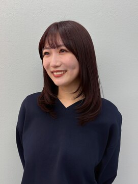 【レイヤーカット】ブラウンレッド/暖色カラー/20代/新百合ヶ丘