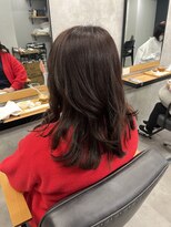 クラン 岡本(Chlan) ゆるふわカール ピンクブラウン