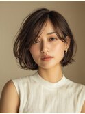 愛されボブ20代30代40代レイヤーカット韓国ボブ顔周り稲毛