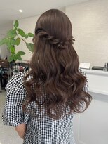グランツ(hair design Granz) 結婚式やパーティー参列に☆ねじりハーフ