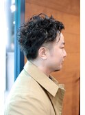 シルエット抜.群のツーブロカールショート☆