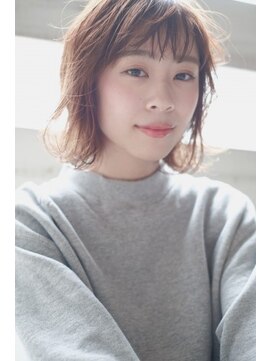 ヘアーアンドメイク シーク 八王子(HAIR&MAKE SeeK) ウェットボブ×シースルーバング