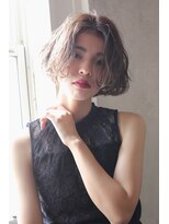 ソイ コンク 下北沢(soi conc)&nbsp;センターパートボブ×オリーブアッシュ