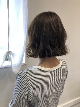 エムサロン 前橋川原(emusalon) グレージュ×ボブ