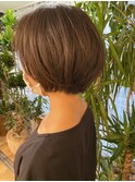 扱いやすい重さを残した丸みショート