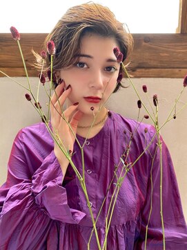 シークエンス 外苑前(SEAQUENCE) 艶ボルドー大人ヘルシー外苑前/髪質改善/白髪染め/ショート]