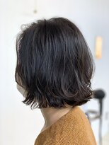 クオリス 上板橋店(QUALIS) あごラインボブパーマ ミディアムパーマ 外ハネウェーブ 小顔