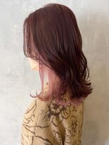 アルバム 渋谷パルコ(ALBUM) インナーピンク_エアリーロングピンクブラウン_ba375052