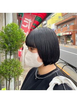 ヴィザヴィ 志村坂上店(vis a vis) 【ヴィザヴィ志村坂上】黒髪デザインボブ
