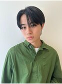 メンズ韓国ヘアー　センターパート/10代20代30代