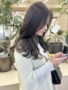 パークレーン アイス イヴェン(park lane ICI yeven) ブリーチなしカラー 赤味消しオリーブグレージュ/momoka