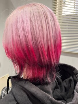 ニフティ(NIFTY) ピンク×フォックスカラー/デザインカラー/熊本/上通