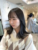 ザックラフィネ(ZACC raffine)&nbsp;イヤリングカラー/グレーベージュ/レイヤーカット