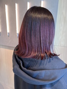 シダ(sida SAIIN) 20代30代グラデーションラベンダーピンクレッド