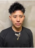 ツイストスパイラルパーマ フェードカット ツーブロック