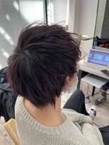 アジールヘア 所沢プロペ通り店(agir hair)&nbsp;ダークアッシュブラックラベンダーメンズカットウルフ所沢練馬