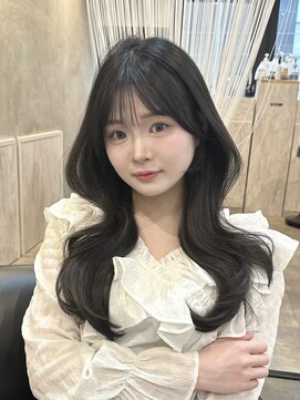 アンカーバイナチュラル(anchor by natural) 韓国風/レイヤー/小顔/前髪カット/髪質改善/グレージュ/透明感