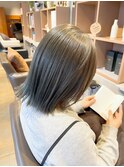 透けカラー　オリーブグレージュ