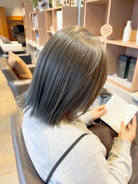 フーコー 下関店(fuhcoh) 透けカラー　オリーブグレージュ