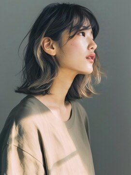 アルトリスト(Altruist Aging×HAIR&SPA) ★ダークアッシュ大人ガーリーボブ着物ミディアムレイヤーカット