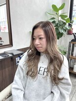 ベルヘアーデザイン 堺東(Belle hair Design)&nbsp;ロングレイヤー/グレージュ/カラー/アディクシーカラー/堺東
