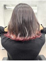 ジエクト カナウ(The Ect canow)&nbsp;エンドカラー/裾カラー/チェリーレッド/クラゲヘアー