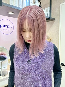 パープル(purple) ホワイトピンクラベンダー