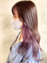 ニューカマー バイ ヘッドライト シブヤ(NEW COMER by HEADLIGHT shibuya)&nbsp;【インナーカラー】インナーバイオレットカラー