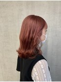 コーラルピンク　チェリーレッド　ワインレッド　ピンクブラウン