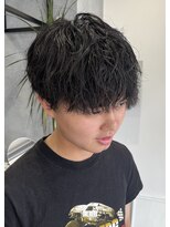 ネクストフォーヘアー(NEXT for hair)&nbsp;メンズ　マッシュ　波巻きスパイラルパーマ