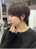 イメチェン小顔似合わせ30代40代50代グレージュショートボブ