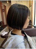 乾かすだけ！首元すっきり、まとまるミニボブ/髪質改善/ボブ