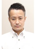 メンズビジネスベリーショート　ソフトモヒカン　震災刈り