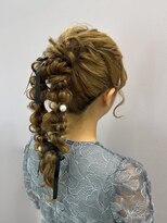 プルクラギンザ(PulchraGINZA)&nbsp;ポニーテール編みおろし/ツイン/パールピン/ヘアセット