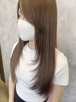 ザ ラブズ ラフズ ヘアー 本店(the loves laughs hair) ヘーゼルベージュ/ロングストレート/髪質改善