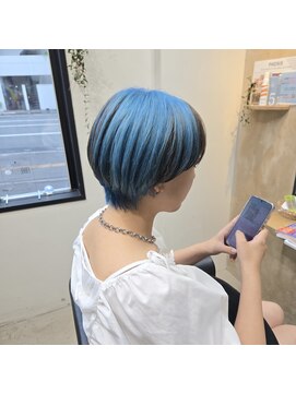 ゼットサロン(Z SALON) blu 白髪染め/白髪染めを使わない白髪染め/ハイライト/円山/ボブ