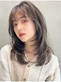 レイヤーカットグレージュカラー髪質改善艶髪/銀座有楽町日比谷