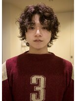 ネロ ヘアサロン ネイビー 渋谷(NERO HAIRSALON NAVY)&nbsp;【田中春佳】マッシュレイヤーパーマ　外国人風　メンズカット