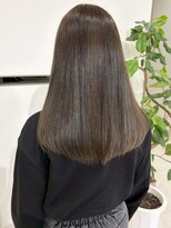 アモレット 天文館店(amoretto)&nbsp;髪質改善 オリーブアッシュ 艶髪 20代 顔周りカット