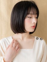 カバーヘア ブリス 北浦和(COVER HAIR bliss) 小顔ワンカール美髪艶感ストレート黒髪ボブディX北浦和30代40代