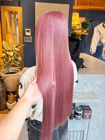 リノショアーズ 日本大通り店(RINOSHORES)&nbsp;10代20代★大人かわいいダブルカラーブリーチピンク