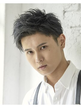 リップスヘアー 銀座(LIPPS hair) オールバック刈り上げツーブロラフ無造作イメチェンリバース