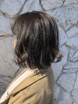 クレオ 伊勢崎(CReO) ボブ×インナーカラーブルー