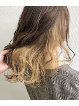 マルクラフ(hair shop Marque Laugh) インナーシャンパンゴールドグレージュ