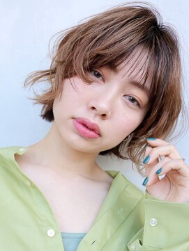 アルバム 渋谷パルコ(ALBUM) グレージュハイライト_ハイライトカラーオリーブカラー_97065