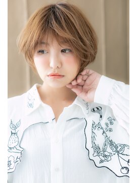 カバーヘア ブリス 上尾西口店(COVER HAIR bliss) 外国人風ハイライトこなれハイトーンミニボブZ上尾10代20代30代