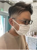 【石森】メンズツーブロックショート