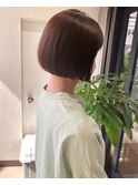 ［Ocean Hair&Life 水田成美］柔らかアースカラー＆ぶつ切りボブ