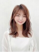 ジュネス 銀座(JYUNESU)&nbsp;小顔になるセミロングレイヤー♪透け感カラーで艶々な髪へ